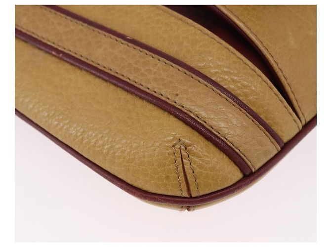 CARTIER Must Line Shoulder Bag Pelle Beige Oro Auth BA14440 D'oro - vista 9