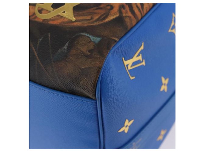 LOUIS VUITTON Masters Collection Keepall Bandouliere 50 M43344 Authentisch 191724SM Blau - Ansicht 15