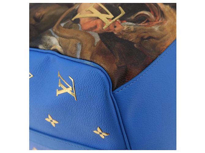 LOUIS VUITTON Masters Collection Keepall Bandouliere 50 M43344 Authentisch 191724SM Blau - Ansicht 16