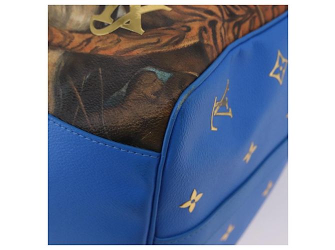 LOUIS VUITTON Masters Collection Keepall Bandouliere 50 M43344 Authentisch 191724SM Blau - Ansicht 17