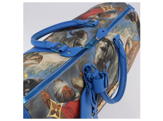 LOUIS VUITTON Masters Collection Keepall Bandouliere 50 M43344 Authentisch 191724SM Blau - Ansicht 6