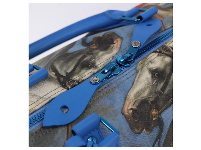 LOUIS VUITTON Masters Collection Keepall Bandouliere 50 M43344 Authentisch 191724SM Blau - Ansicht 9