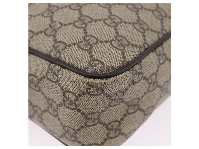 Borsa a tracolla GUCCI GG Supreme PVC Beige Oro 233268 Auth BA14504 D'oro - vista 15