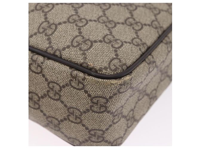 Borsa a tracolla GUCCI GG Supreme PVC Beige Oro 233268 Auth BA14504 D'oro - vista 16