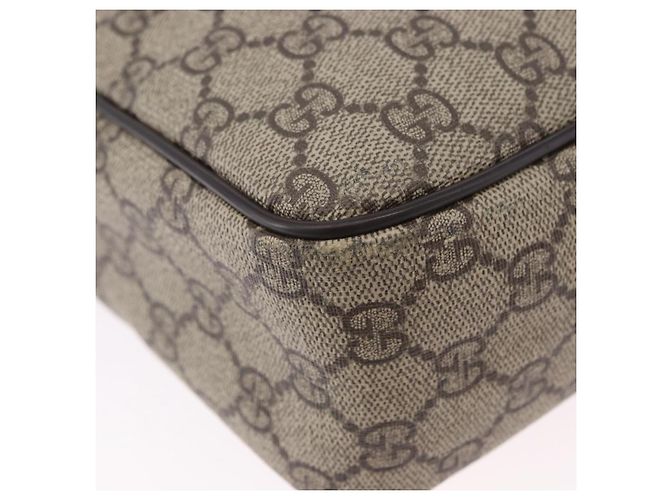 Borsa a tracolla GUCCI GG Supreme PVC Beige Oro 233268 Auth BA14504 D'oro - vista 17