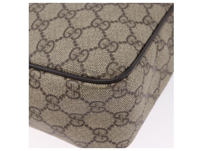 Borsa a tracolla GUCCI GG Supreme PVC Beige Oro 233268 Auth BA14504 D'oro - vista 18