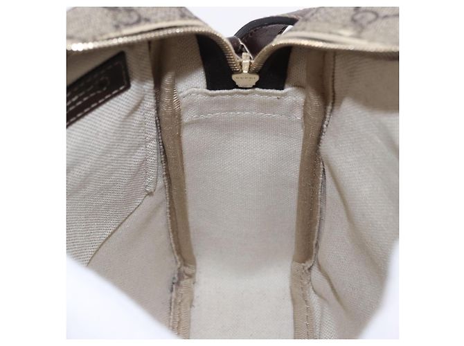 Borsa a tracolla GUCCI GG Supreme PVC Beige Oro 233268 Auth BA14504 D'oro - vista 21