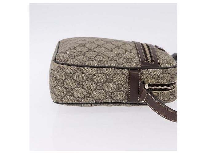 Borsa a tracolla GUCCI GG Supreme PVC Beige Oro 233268 Auth BA14504 D'oro - vista 3