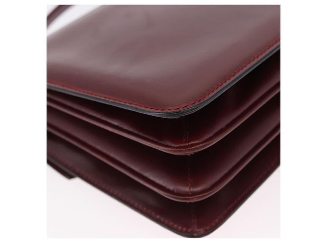 Borsa a Spalla GUCCI in Pelle Bordeaux Oro Auth 191903 D'oro Bordò - vista 16