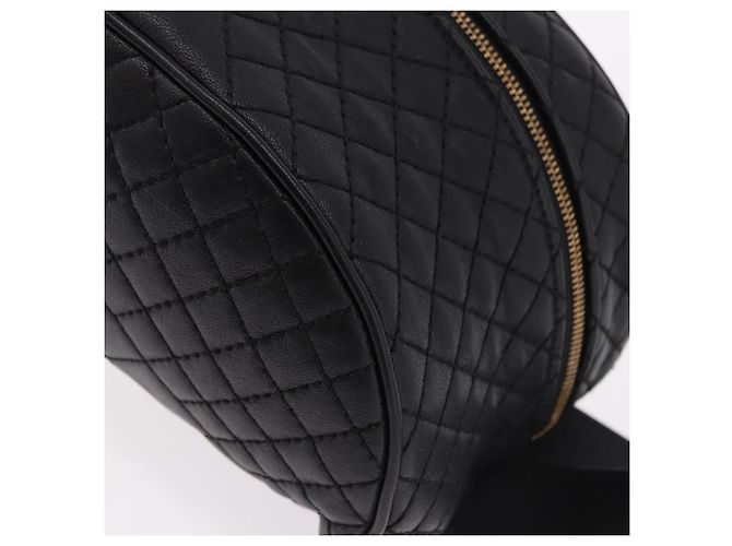 Borsa a tracolla in pelle VERSACE Nero Oro Auth am12055V D'oro - vista 14