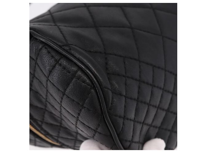 Borsa a tracolla in pelle VERSACE Nero Oro Auth am12055V D'oro - vista 15