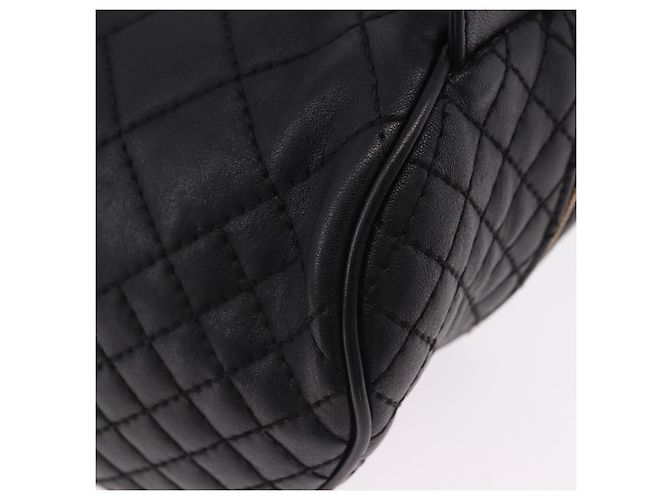Borsa a tracolla in pelle VERSACE Nero Oro Auth am12055V D'oro - vista 16