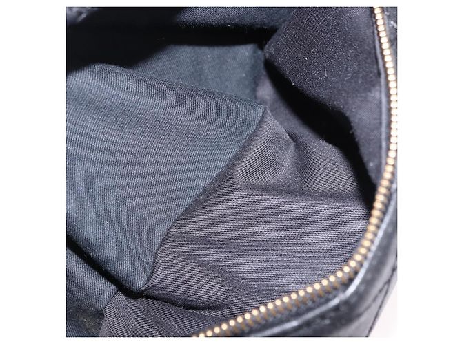 Borsa a tracolla in pelle VERSACE Nero Oro Auth am12055V D'oro - vista 21