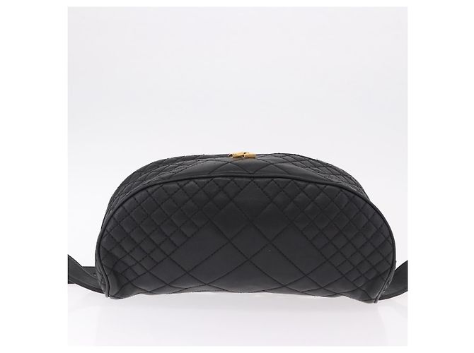 Borsa a tracolla in pelle VERSACE Nero Oro Auth am12055V D'oro - vista 5