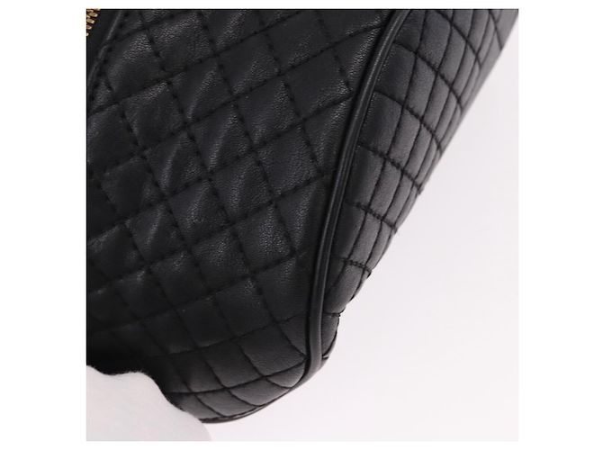 Borsa a tracolla in pelle VERSACE Nero Oro Auth am12055V D'oro - vista 9