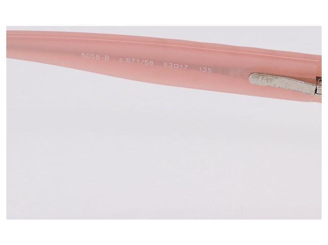 Gafas de sol CHANEL de plástico Rosa CC Auth BA14385M - vista 11