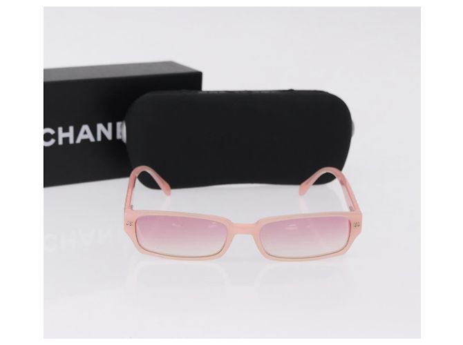 Gafas de sol CHANEL de plástico Rosa CC Auth BA14385M - vista 12