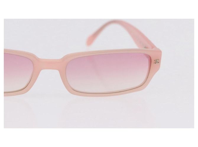 Gafas de sol CHANEL de plástico Rosa CC Auth BA14385M - vista 4