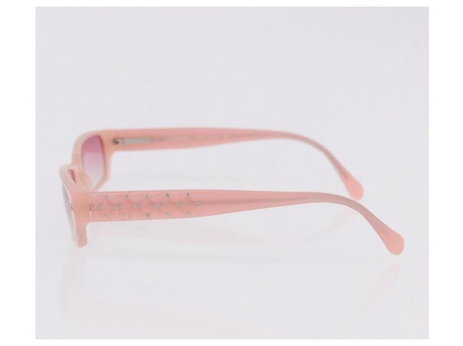 Gafas de sol CHANEL de plástico Rosa CC Auth BA14385M - vista 8