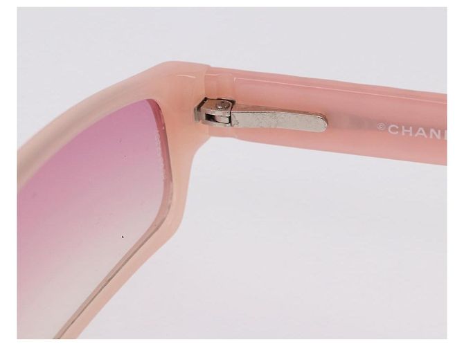 Gafas de sol CHANEL de plástico Rosa CC Auth BA14385M - vista 9