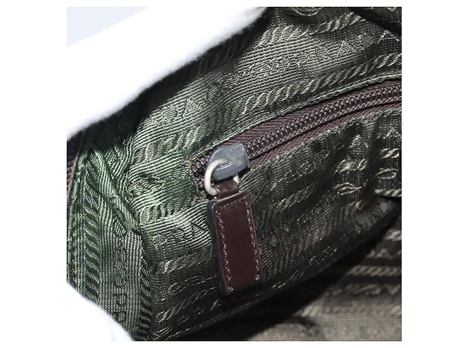 Borsa PRADA in Pelle Rossa Nera Auth ep15370 Nero Rosso - vista 21