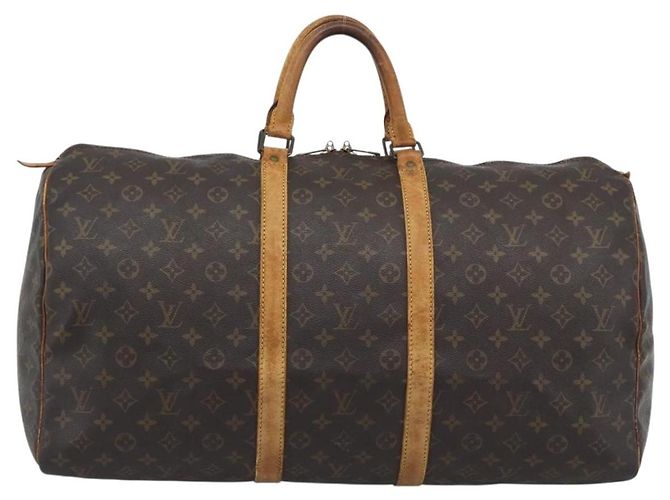 LOUIS VUITTON Monogram Keepall 55 Boston Bag M41424 LV Auth 190609 Monogramma - vista 13