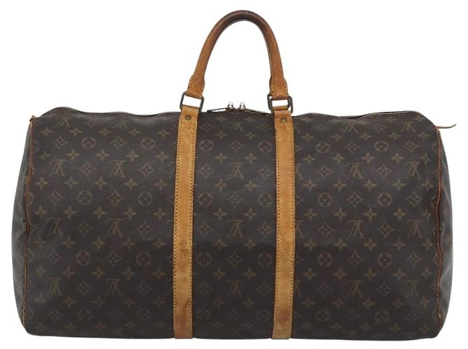 LOUIS VUITTON Monogram Keepall 55 Boston Bag M41424 LV Auth 190609 Monogramma - vista 2