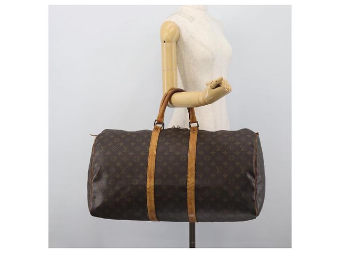 LOUIS VUITTON Monogram Keepall 55 Boston Bag M41424 LV Auth 190609 Monogramma - vista 20