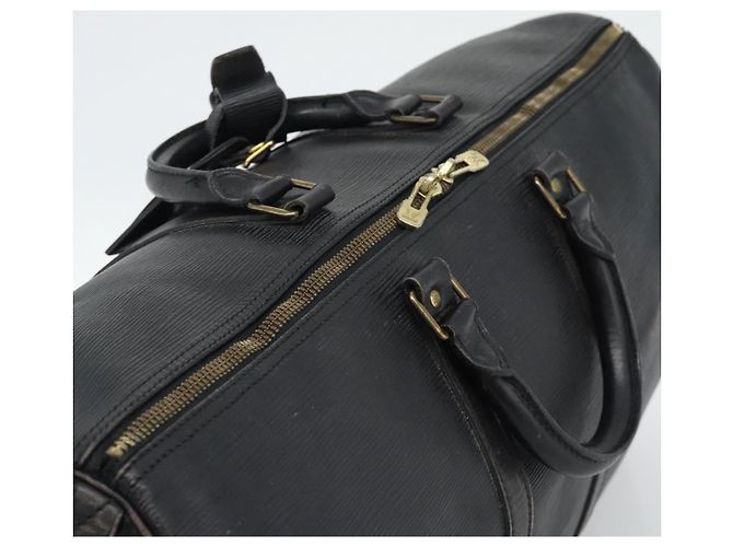 LOUIS VUITTON Epi Keepall 50 Boston Bag Black M42962 LV Auth 186562 Nero - vista 6