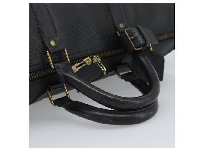LOUIS VUITTON Epi Keepall 50 Boston Bag Black M42962 LV Auth 186562 Nero - vista 7
