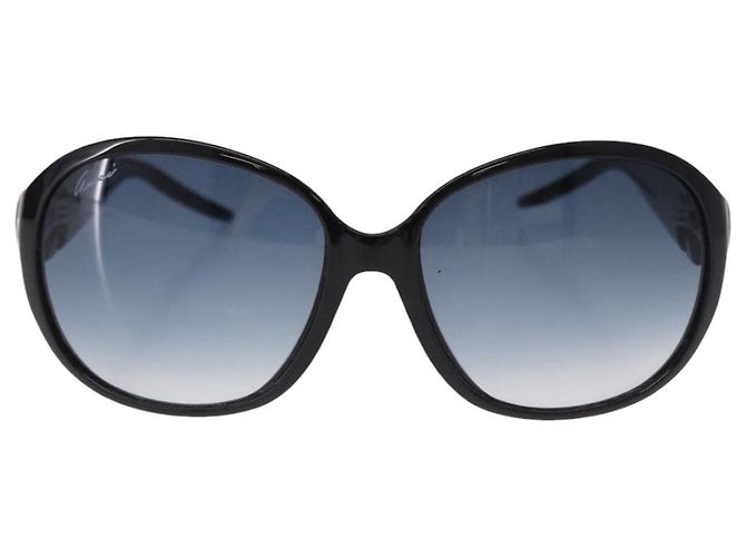 Occhiali da Sole GUCCI Lovely Heart Plastica Nero Argento Auth SW2613V - vista 13