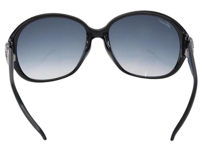 Occhiali da Sole GUCCI Lovely Heart Plastica Nero Argento Auth SW2613V - vista 2