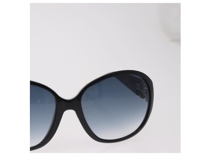 Occhiali da Sole GUCCI Lovely Heart Plastica Nero Argento Auth SW2613V - vista 4