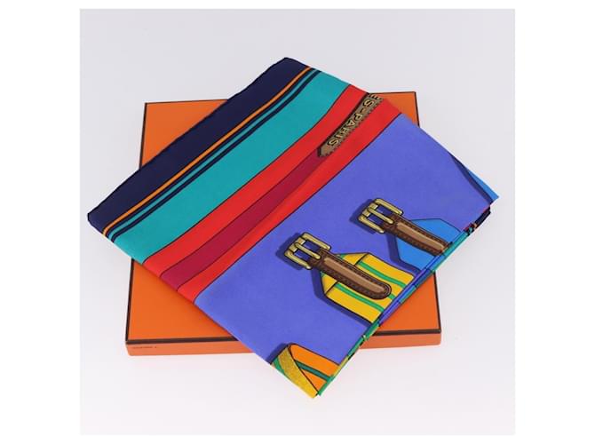 Hermès HERMES Carré 90 Sciarpa in seta multicolore Auth BA14509M - vista 23