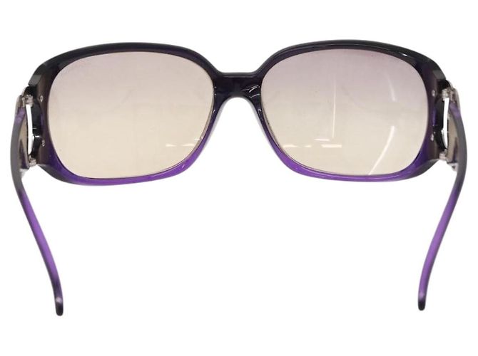 Occhiali da sole CHANEL COCO Mark in plastica Viola Argento CC Auth SW2593V Porpora - vista 2