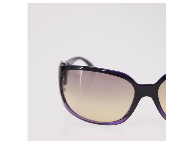 Occhiali da sole CHANEL COCO Mark in plastica Viola Argento CC Auth SW2593V Porpora - vista 3