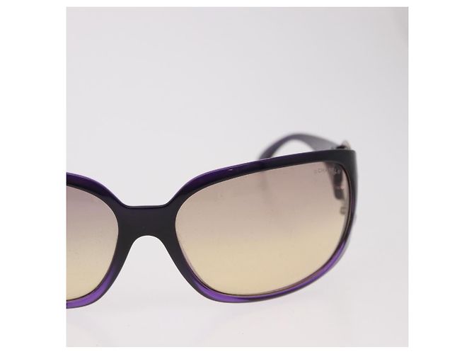 Occhiali da sole CHANEL COCO Mark in plastica Viola Argento CC Auth SW2593V Porpora - vista 4
