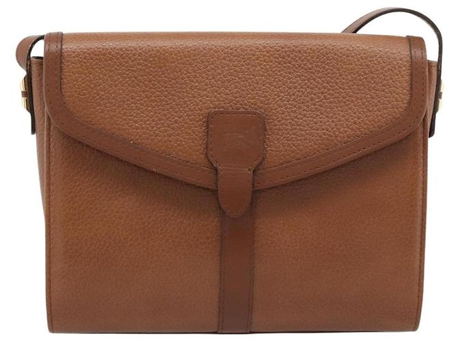 Borsa a tracolla Burberry in pelle marrone e oro Auth ep15128 D'oro - vista 13