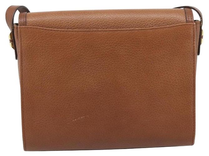 Borsa a tracolla Burberry in pelle marrone e oro Auth ep15128 D'oro - vista 2