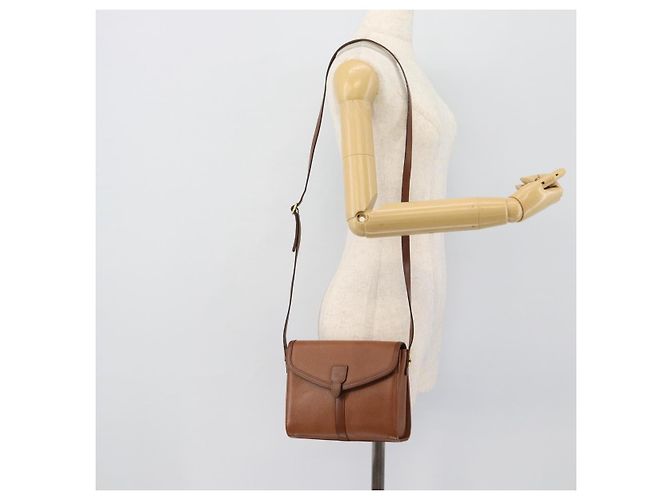 Borsa a tracolla Burberry in pelle marrone e oro Auth ep15128 D'oro - vista 22