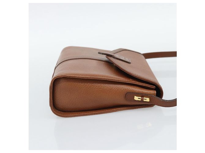 Borsa a tracolla Burberry in pelle marrone e oro Auth ep15128 D'oro - vista 4