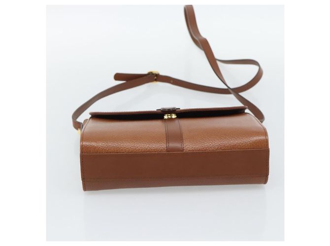 Borsa a tracolla Burberry in pelle marrone e oro Auth ep15128 D'oro - vista 5