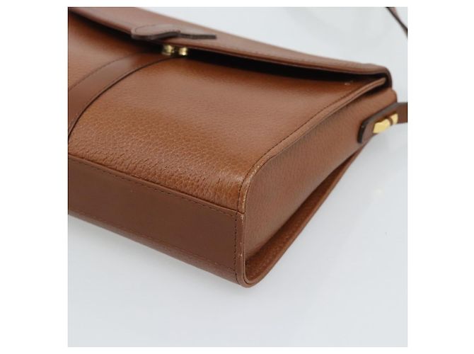 Borsa a tracolla Burberry in pelle marrone e oro Auth ep15128 D'oro - vista 9