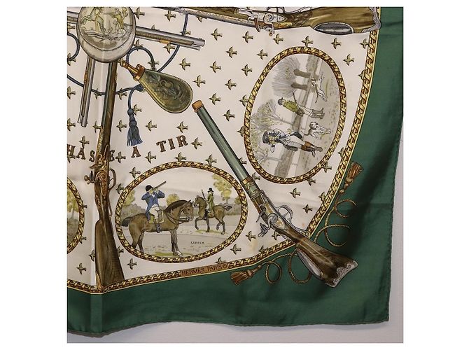 Hermès HERMES Carré 90 Seidentuch Grün Authentisch 191434 - Ansicht 10