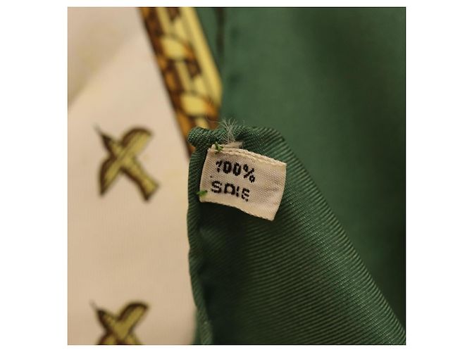 Hermès HERMES Carré 90 Seidentuch Grün Authentisch 191434 - Ansicht 15