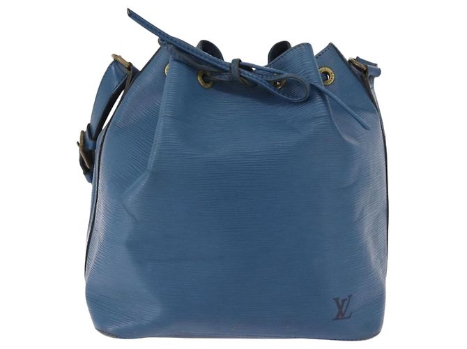 Borsa a Spalla LOUIS VUITTON Epi Petit Noe Blu M44105 LV Auth am12049 - vista 13