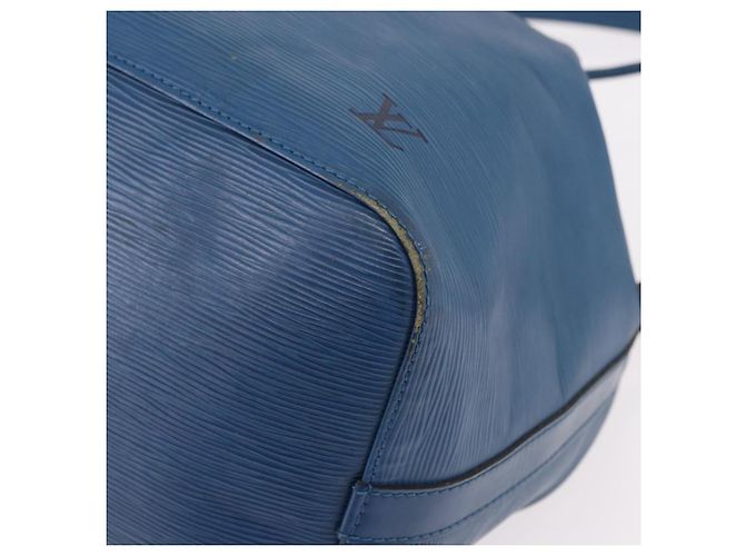 Borsa a Spalla LOUIS VUITTON Epi Petit Noe Blu M44105 LV Auth am12049 - vista 15