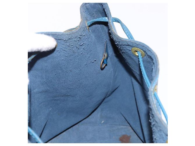 Borsa a Spalla LOUIS VUITTON Epi Petit Noe Blu M44105 LV Auth am12049 - vista 20