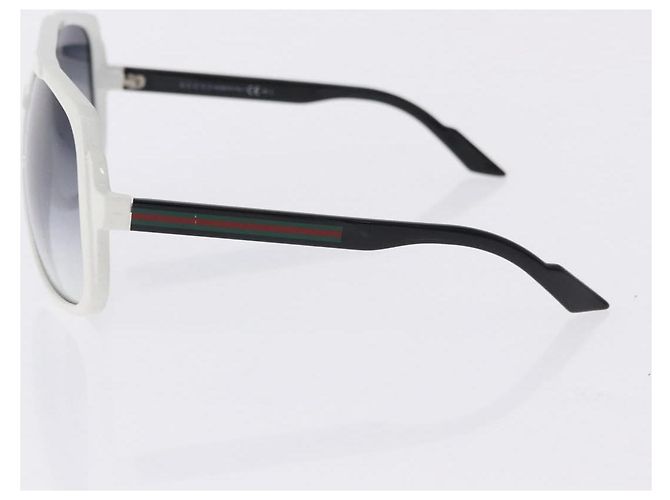 Occhiali da sole GUCCI in plastica 3 Set White Black Gray Auth SW2629 Marrone Nero Bianco - vista 7