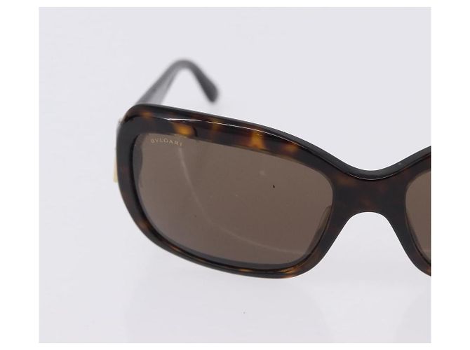Bulgari Occhiali da sole BVLGARI Plastica 3 Set Marrone Oro Argento Auth SW2623 D'oro - vista 10